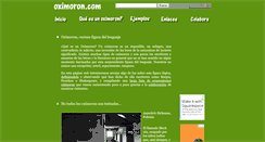 Desktop Screenshot of oximoron.com